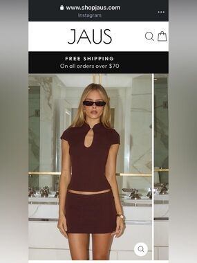 JAUS VIENO TOP WITH MINI SKORT SET